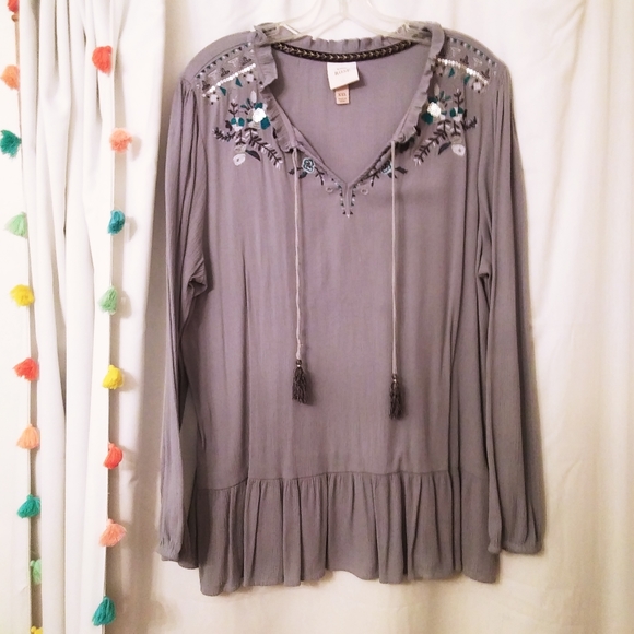 Knox Rose Tops - Knox Rose long flowy top XXL